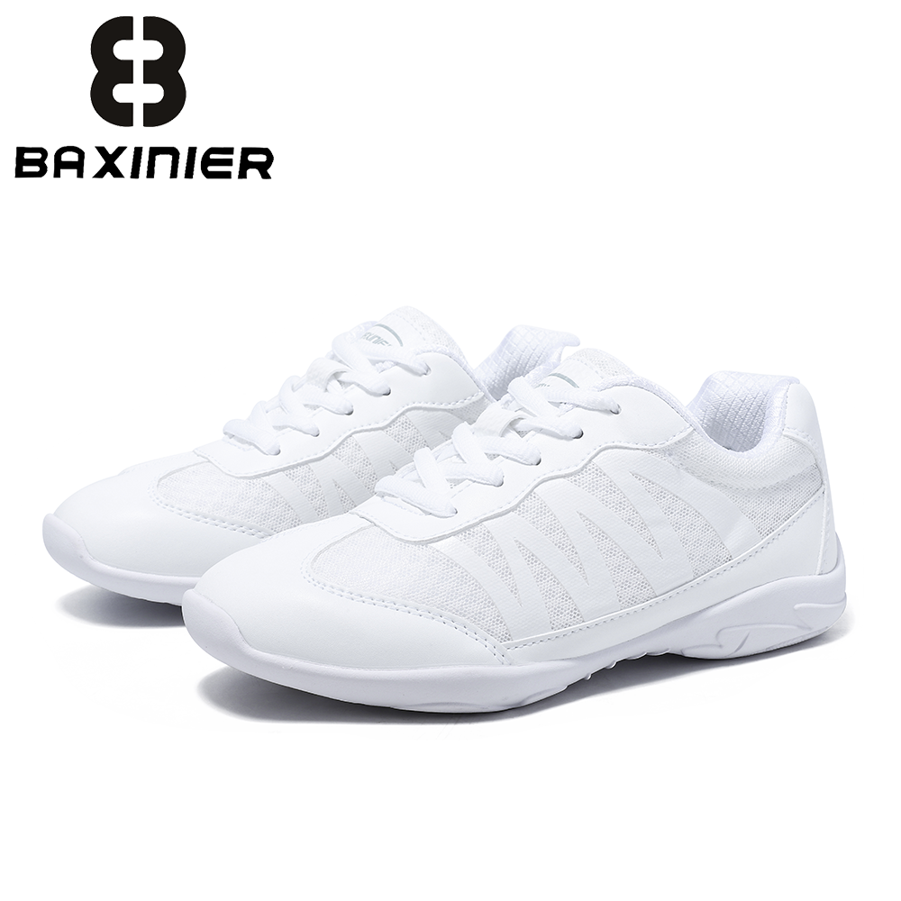 Badminton Grip - BAXINIER Witte Cheer-sportschoenen voor meisjes Lichtgewicht