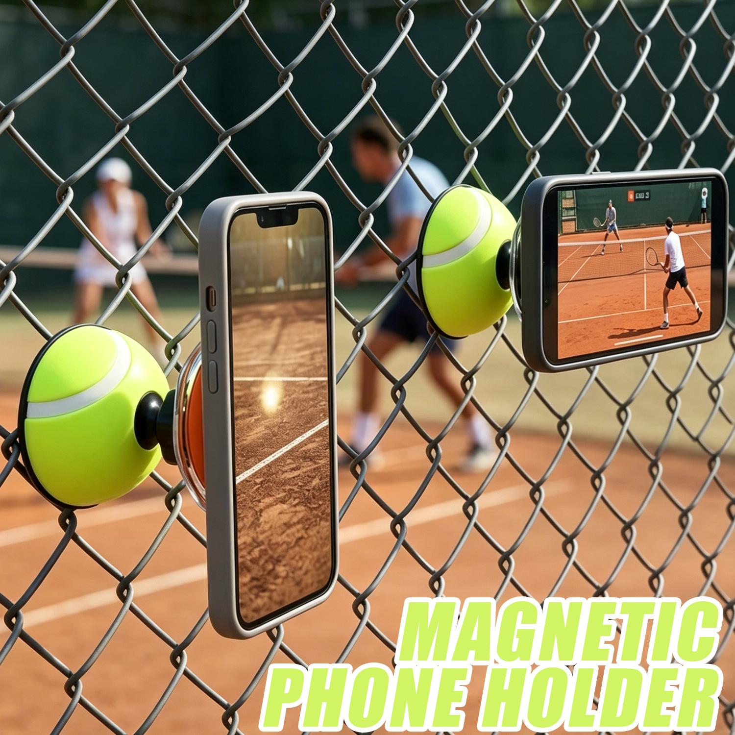 Badminton Live Streaming - Anti-drop magnetische mobiele telefoonhouder voor tennis,