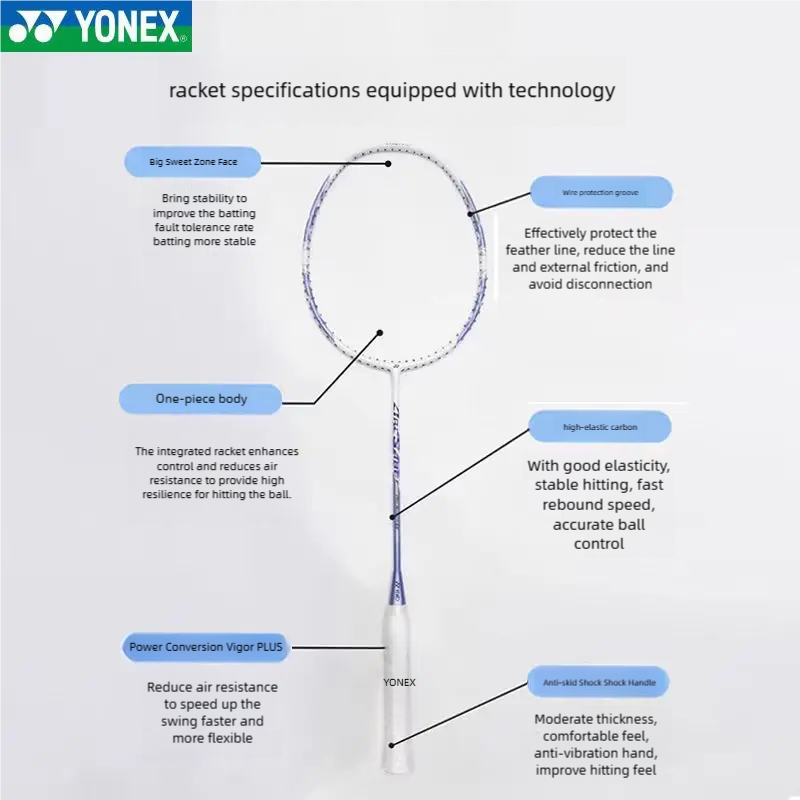 YONEX ARCSABER 8 badmintonrack - Badminton Yonex Original recensie en prijs