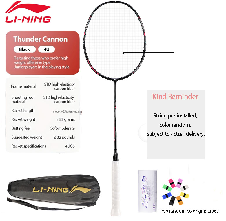 Li-Ning Thunder Mini Cannon Fu - Li Ning Racket recensie en prijs