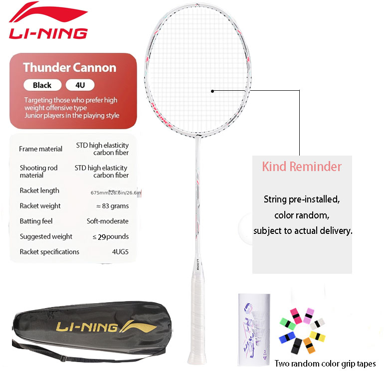 Li-Ning Thunder Mini Cannon Fu - Li Ning Racket recensie en prijs