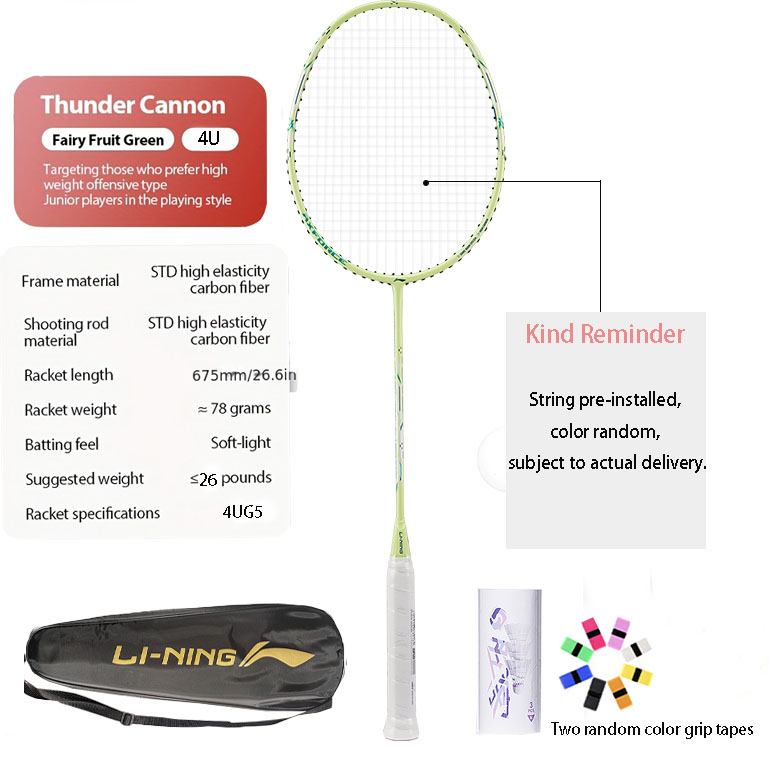Li-Ning Thunder Mini Cannon Fu - Li Ning Racket recensie en prijs